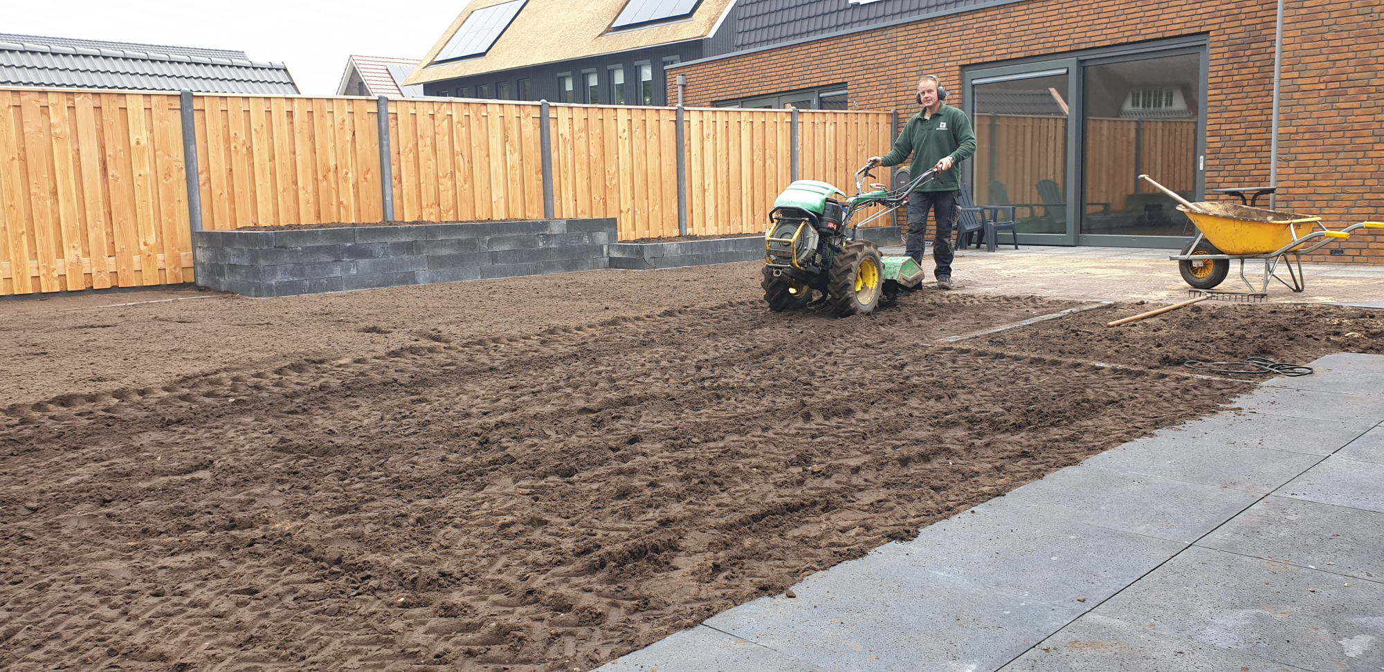 Aanlegtuin nieuwbouwwoning