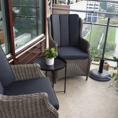 Heerlijk relaxen op balkon