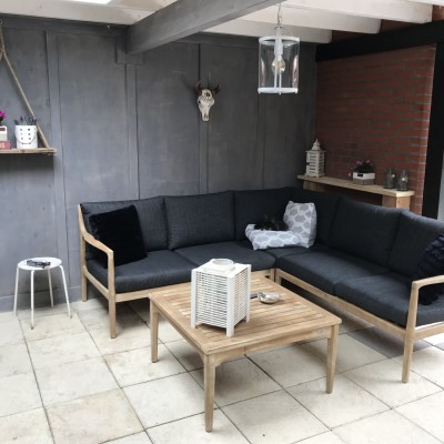 Super blij met onze nieuwe loungeset