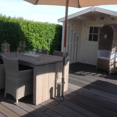 In stoelen van AVH Outdoor is het heerlijk en heel comfortabel relaxen met een wijntje in het zonnetje aan de Zeeuwse kust.