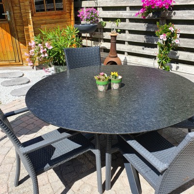 Top tafel voor een rond teras!