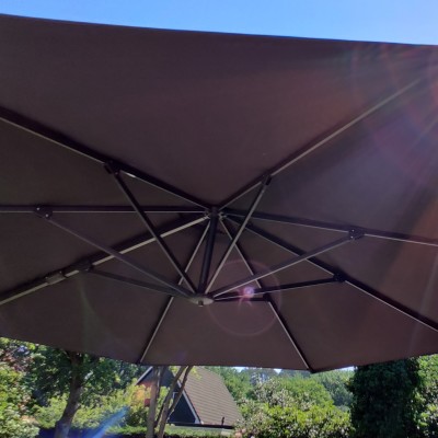 Ain't no sunshine when you've bought an AVH outdoor parasol.