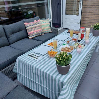 Super blij met onze nieuwe loungeset!