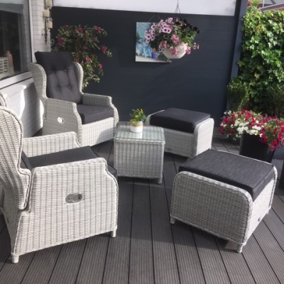 Super blij met onze balkon set.