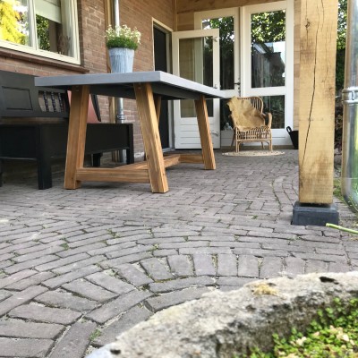 Onze veranda is klaar.