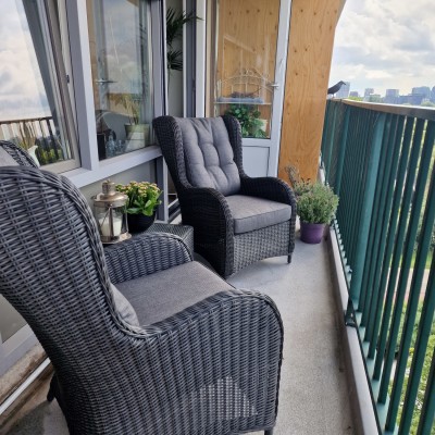 Eindelijk weer terug in Amsterdam en een heerlijk balkon