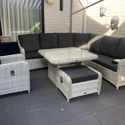 Tijdens de hittegolf genieten van de tuinset
