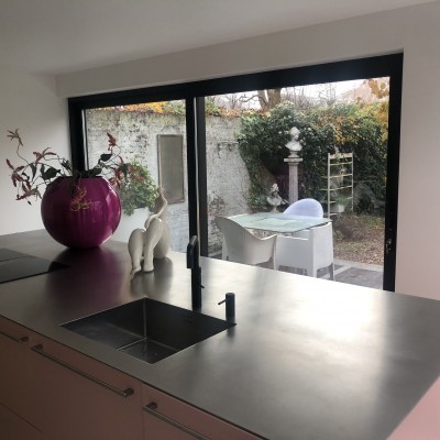 Aluminium schuifpui zwart binnen en buiten