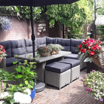 De dining lounge set online gekocht