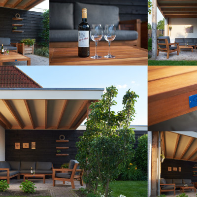 Met deze prachtige loungeset van AHV Outdoor tuinmeubelen is het echt genieten!