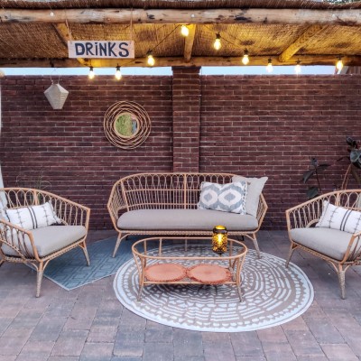 Zwoele zomeravonden op onze nieuwe Lenco stoel-bank loungeset!