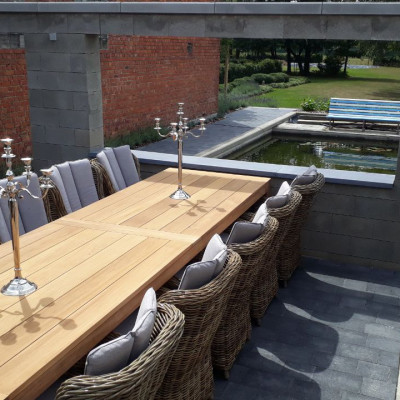 unieke teaktafel