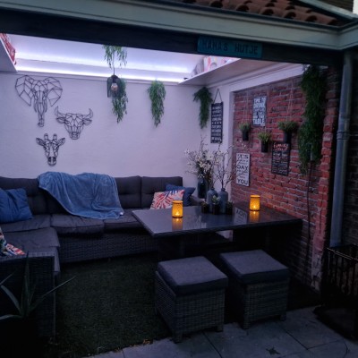 Het schuurtje wat mee getrokken is aan de garage.