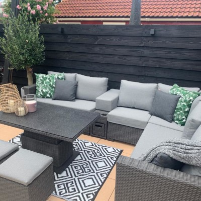 Mega blij met het loungeset en de verstelbare tafel