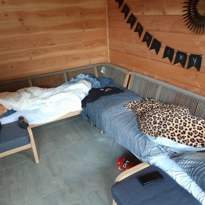 Niet alleen loungen kan heerlijk op deze set.