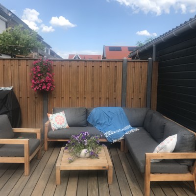 Zo blij met onze prachtige loungeset!