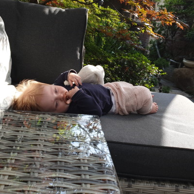 Loungeset gelijk in gebruik genomen