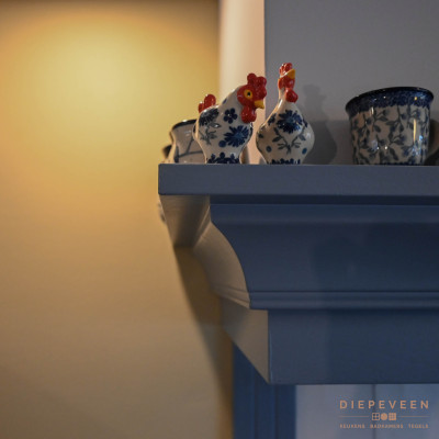 Landelijke keuken blauw