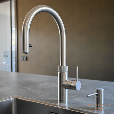 Quooker kraan met zeeppompje