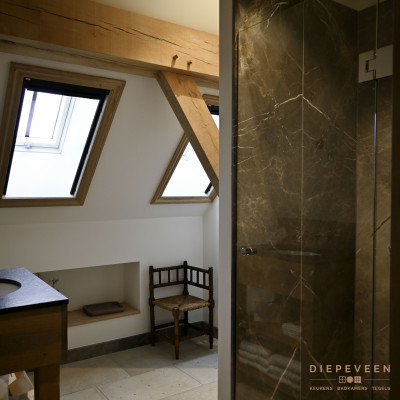 Landelijke stijl badkamer