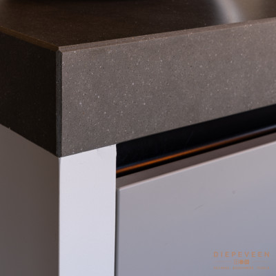 Composiet werkblad zonder randafwerking