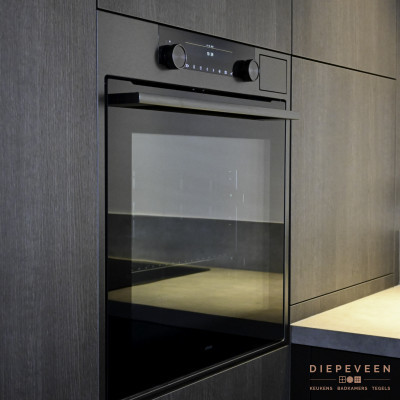 zwarte combi stoomoven