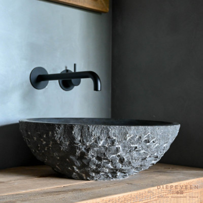 Landelijke badkamer met hout