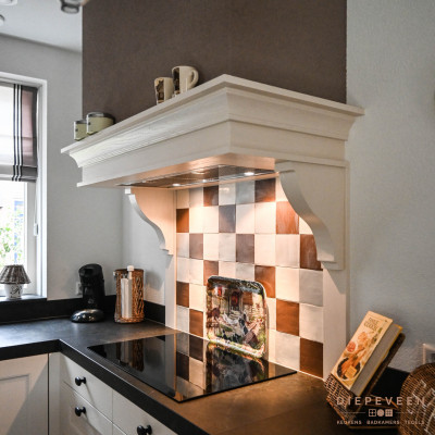 Landelijke witte keuken