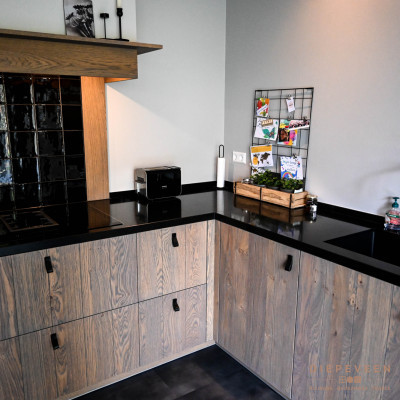 Landelijke keuken met hout