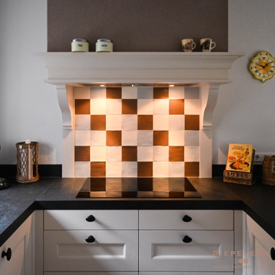 Landelijke witte keuken