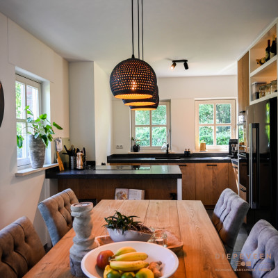 Hoekkeuken met eiland