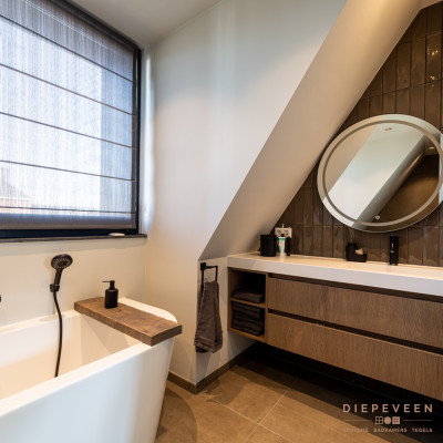 Landelijk moderne badkamer