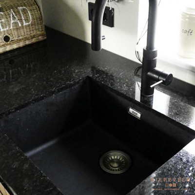 Landelijke keuken kraan en spoelbak