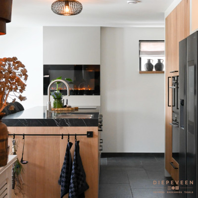 De keuken geeft je gelijk een warm gevoel