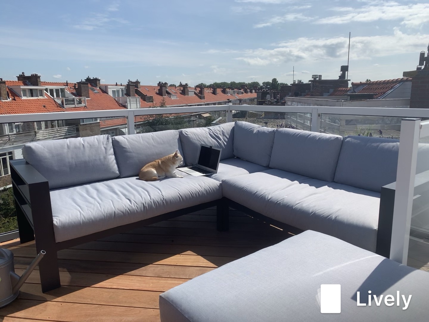 Wat zijn wij blij met onze nieuwe Lounge Bank!!