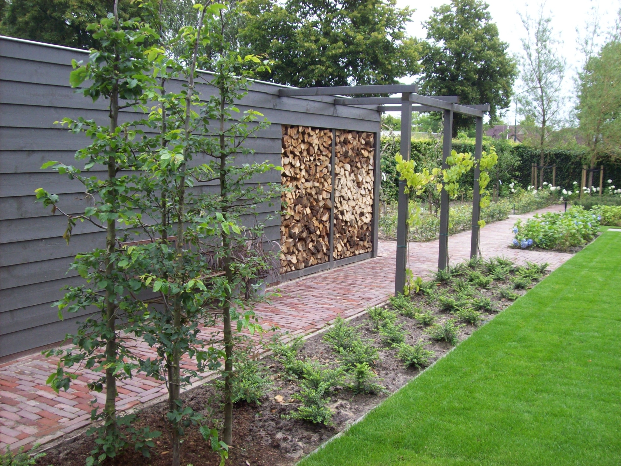 Deel van de moestuin