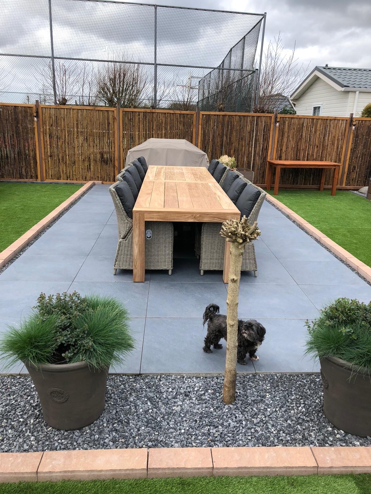 Prachtige dining set, het grote genieten kan beginnen!