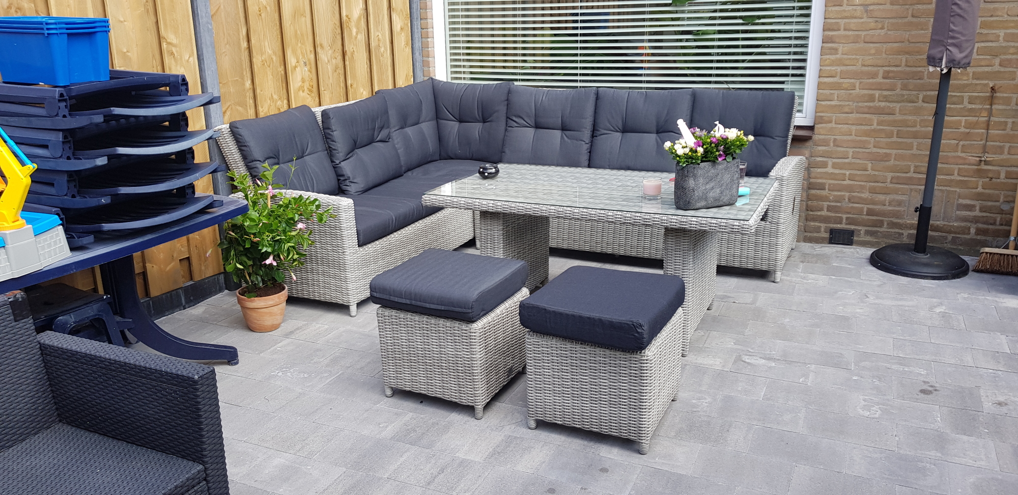 Super blij met het mooie loungeset