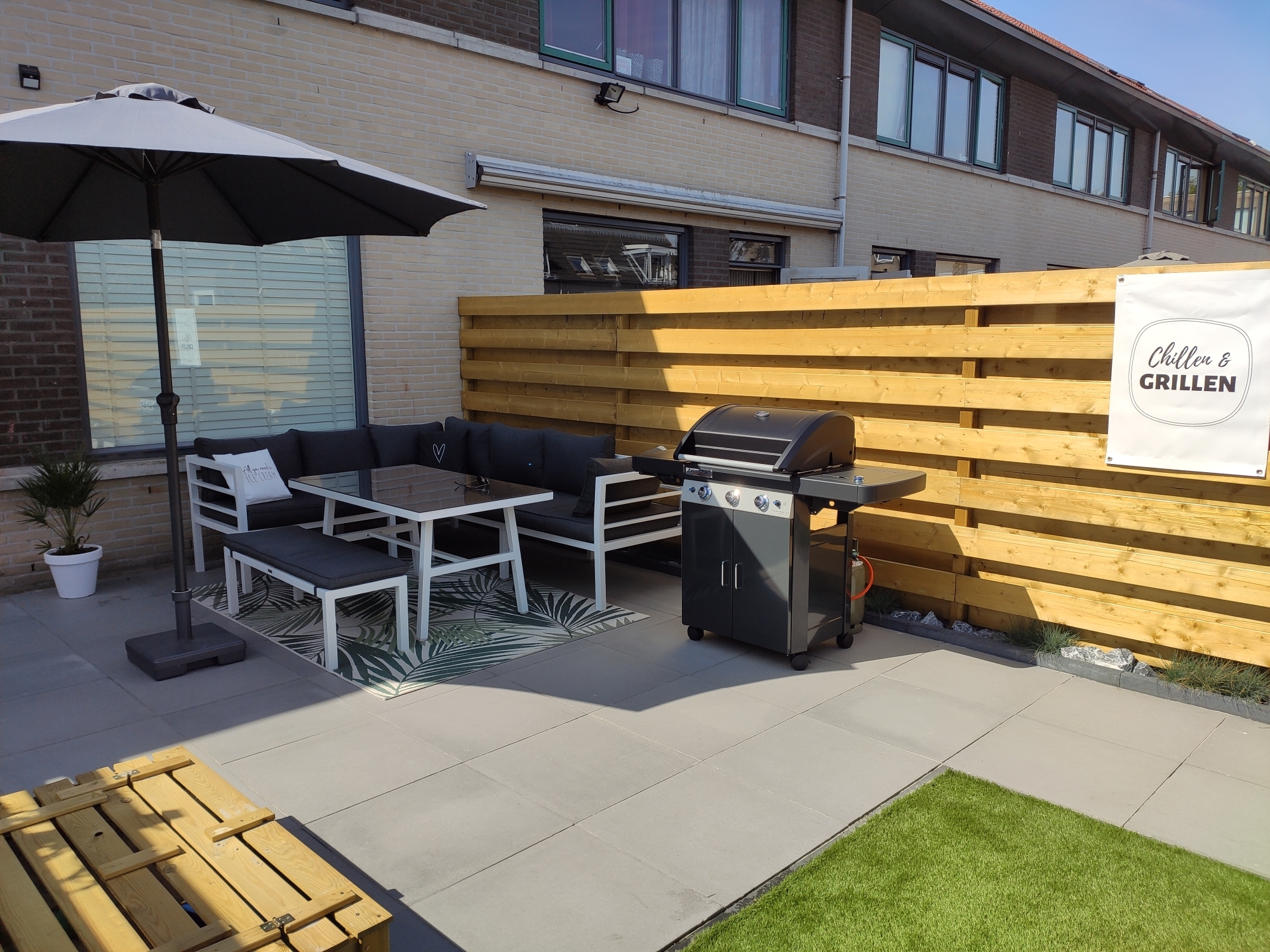Van piepklein balkon naar een mooie tuin