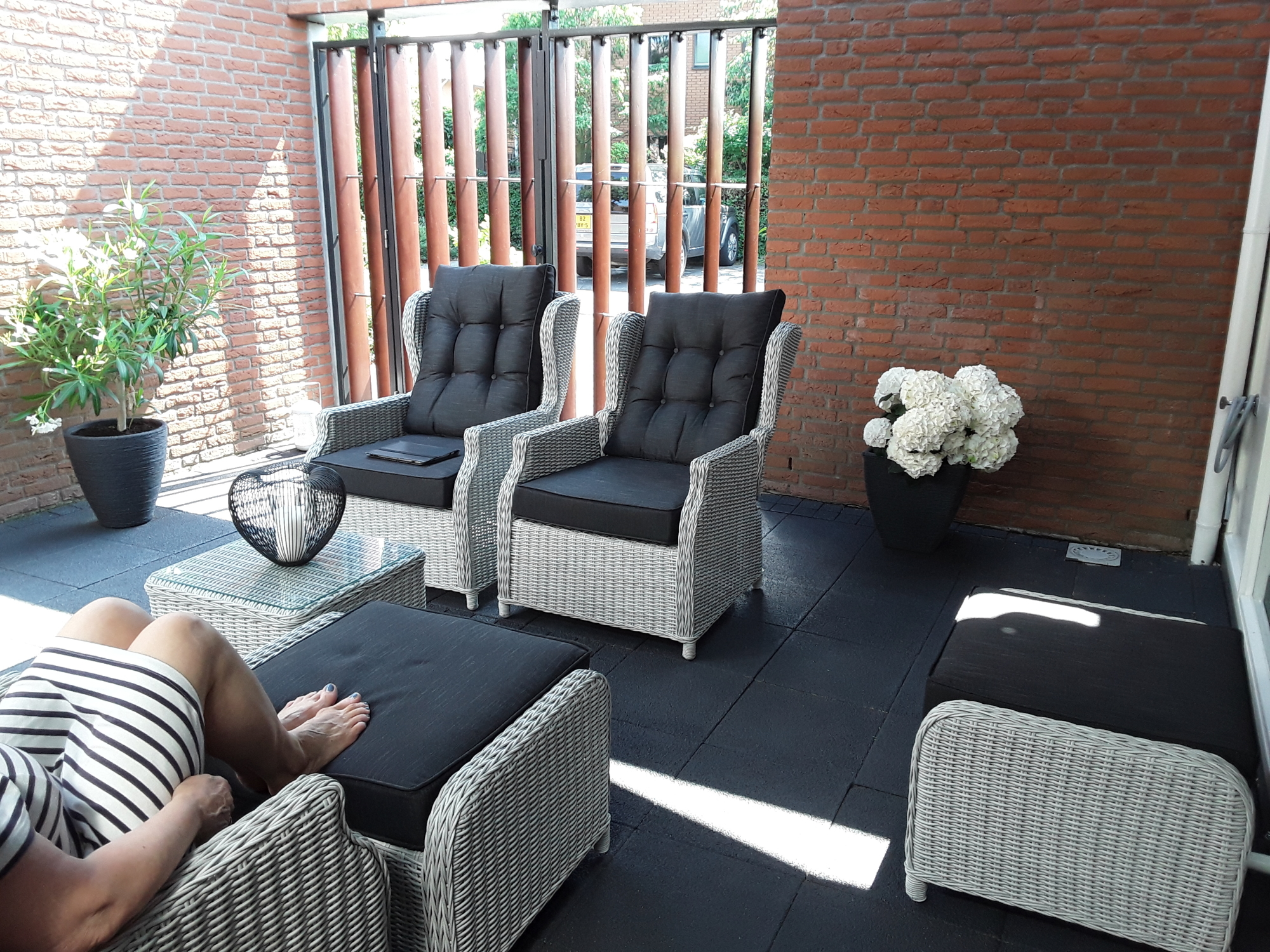 Heerlijk in de patio