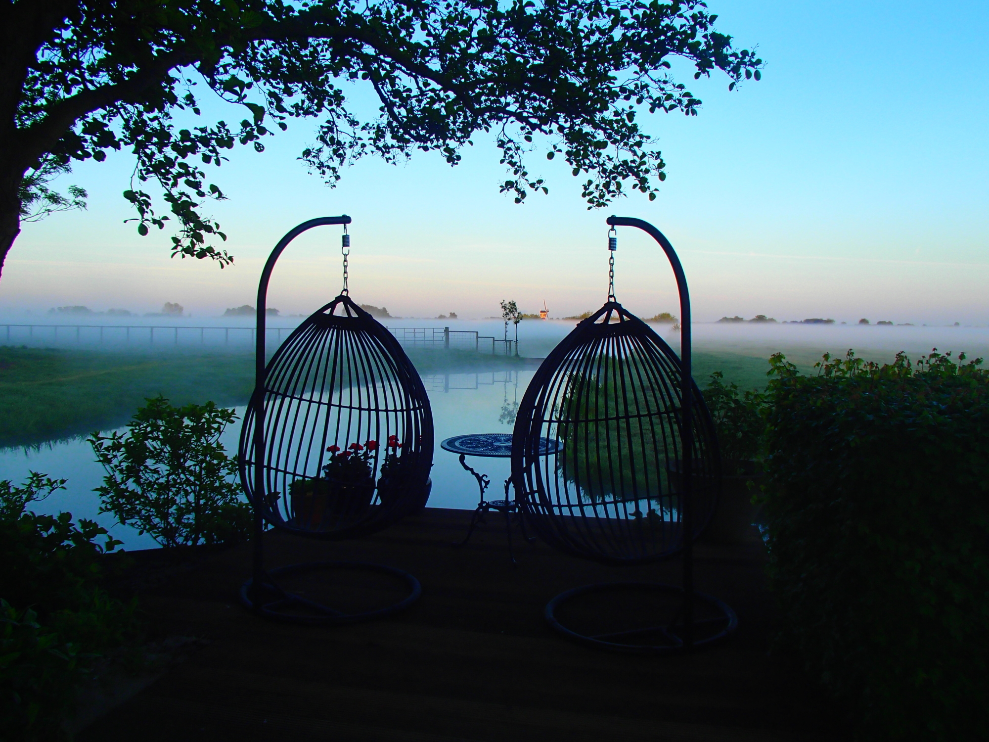 Mist geeft altijd iets mysterieus, de relaxmodus is dan helemaal compleet