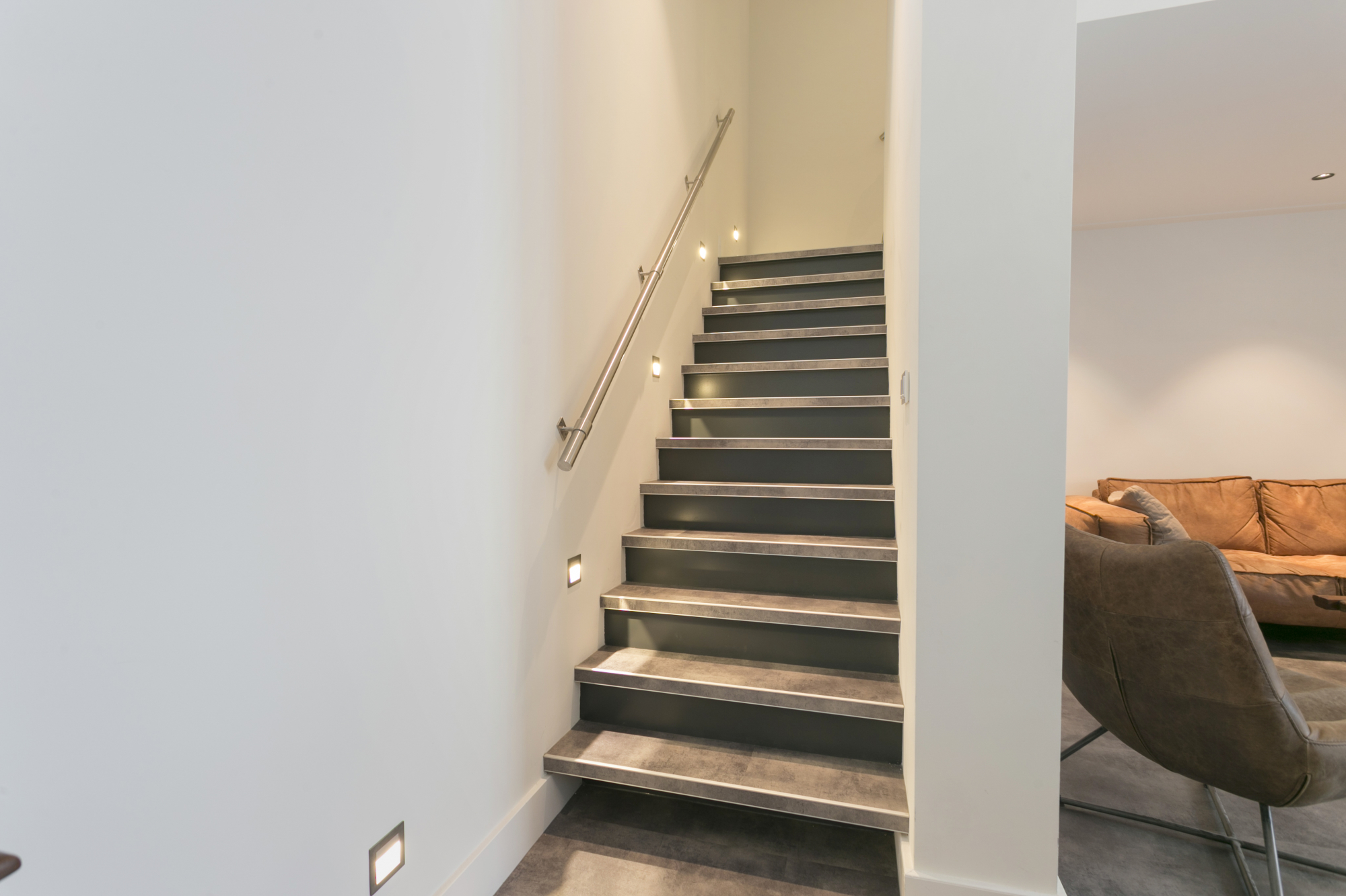 trap bekleed met Nuance Greyline van mFLOR
