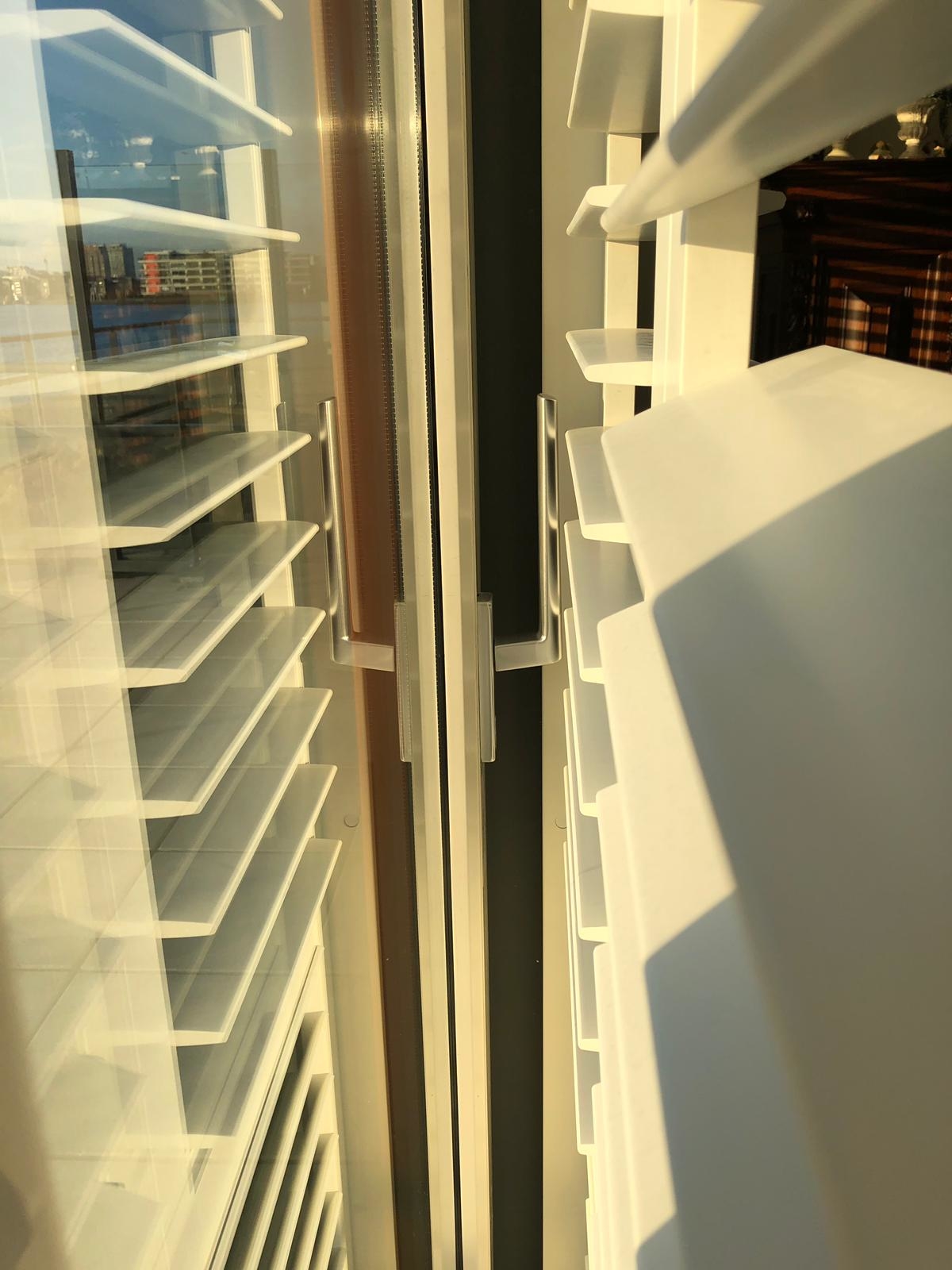 Jasno shutters voor schuifdeur