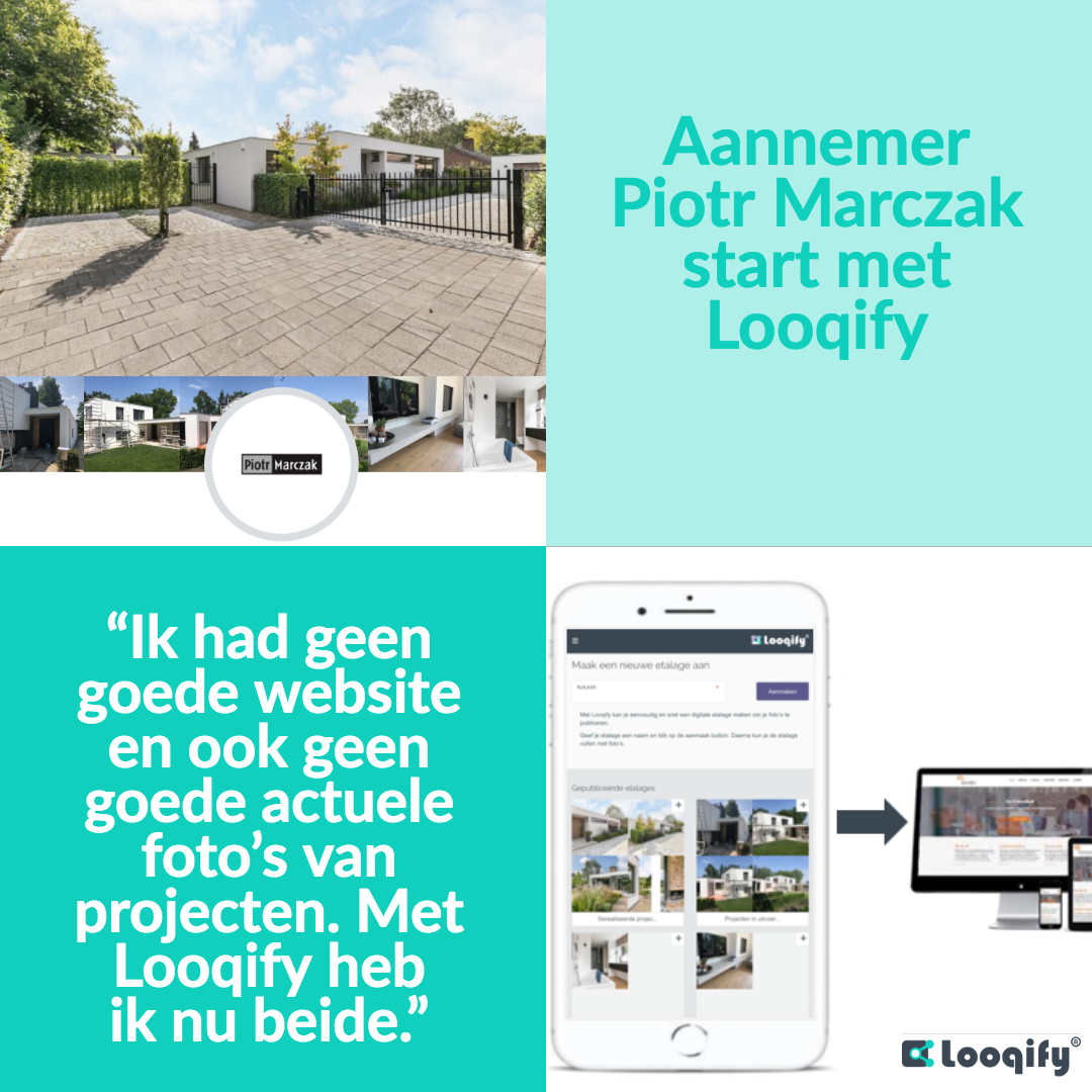 Aannemer Piotr Marczak: ik had geen website en ook geen actuele foto's van projecten