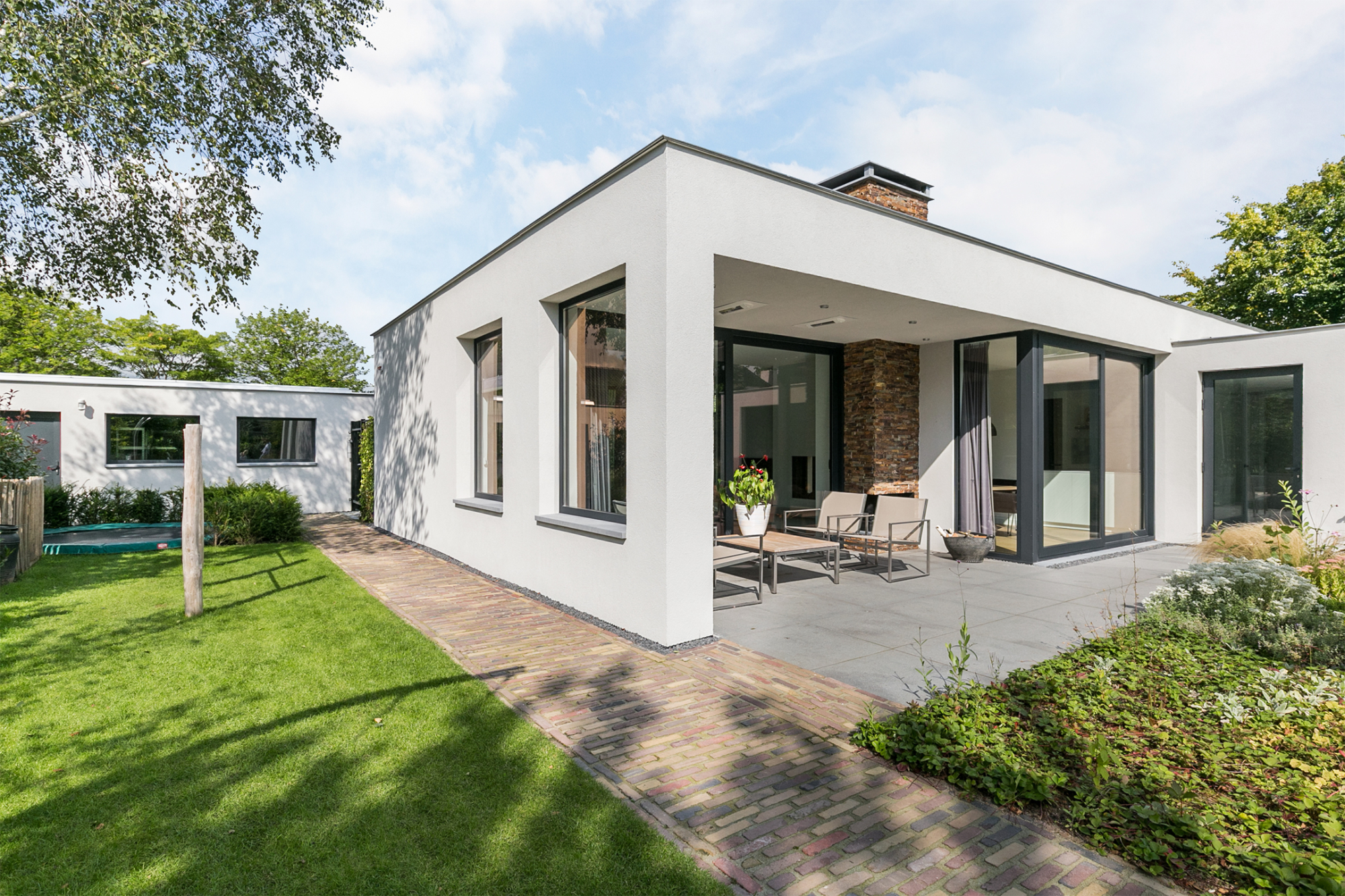 Achterzijde van de woning