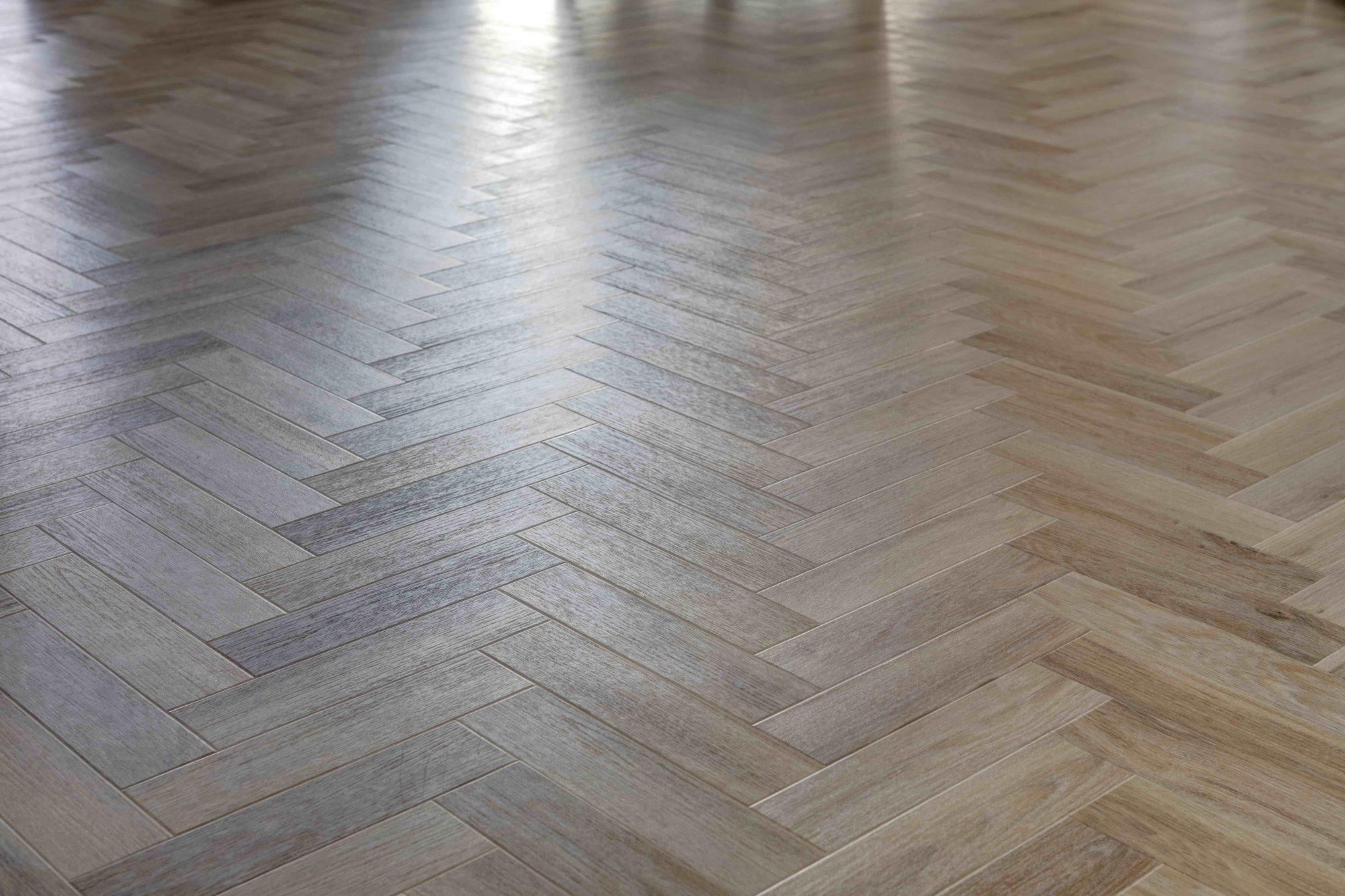 Kleine visgraat PVC vloer