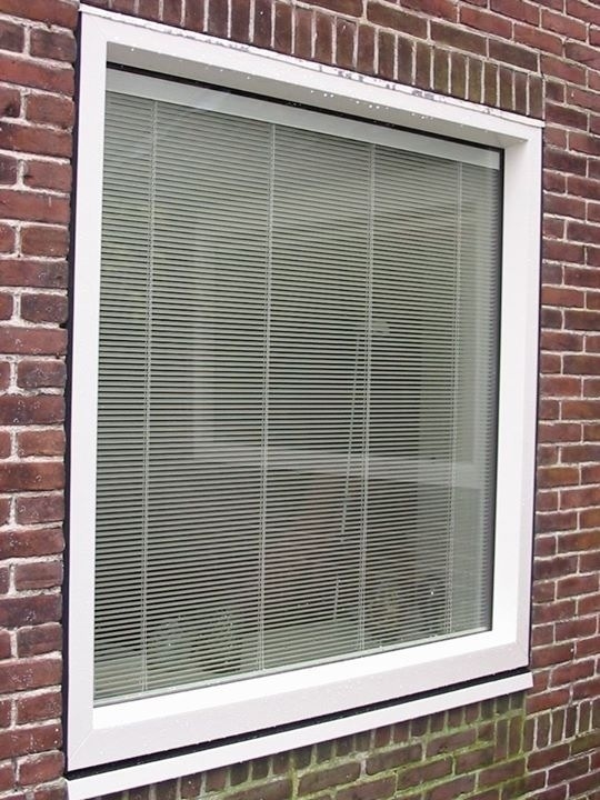 Jaloezieën tussen het glas