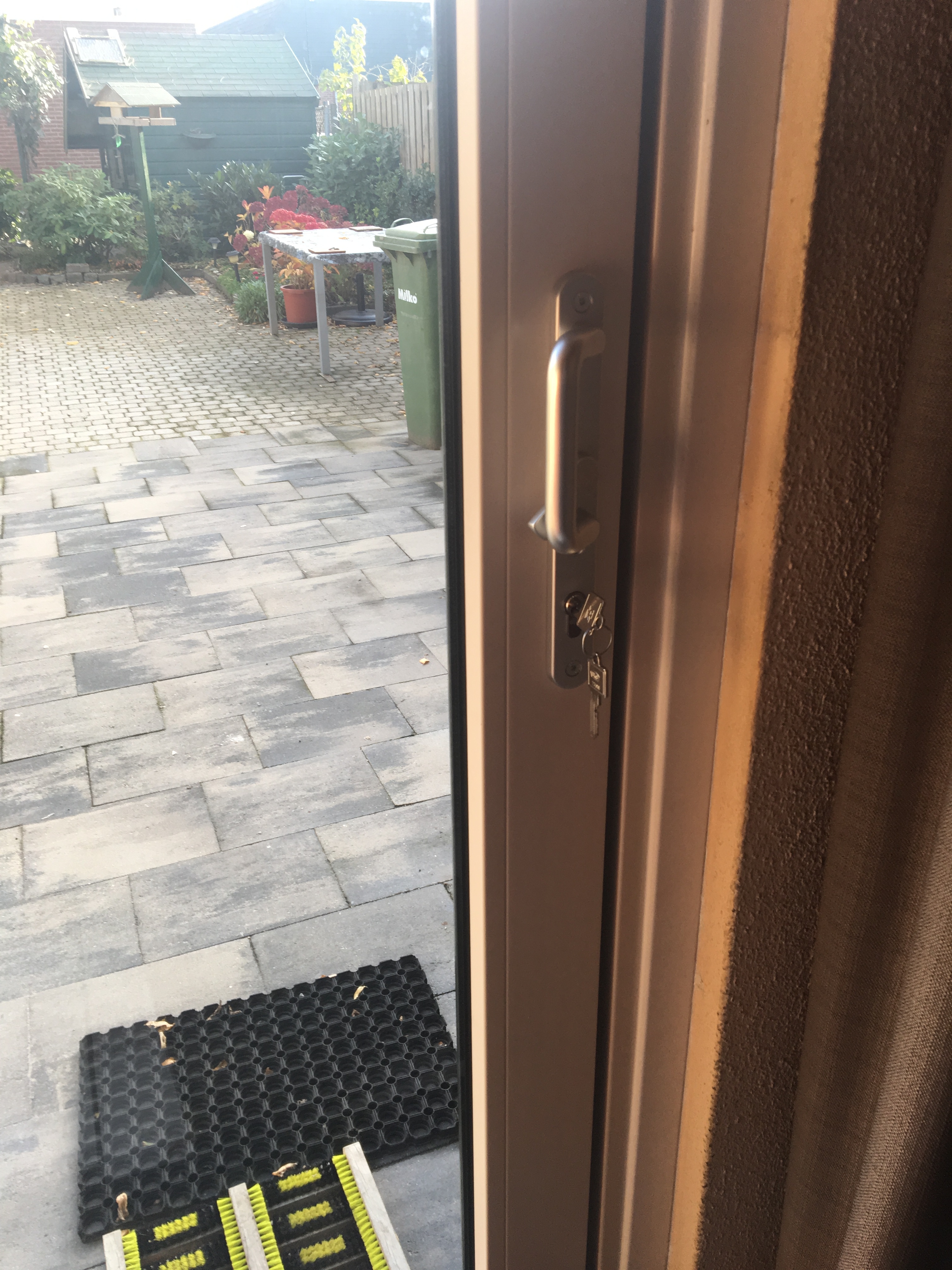 Schuifpui binnen afsluitbaar