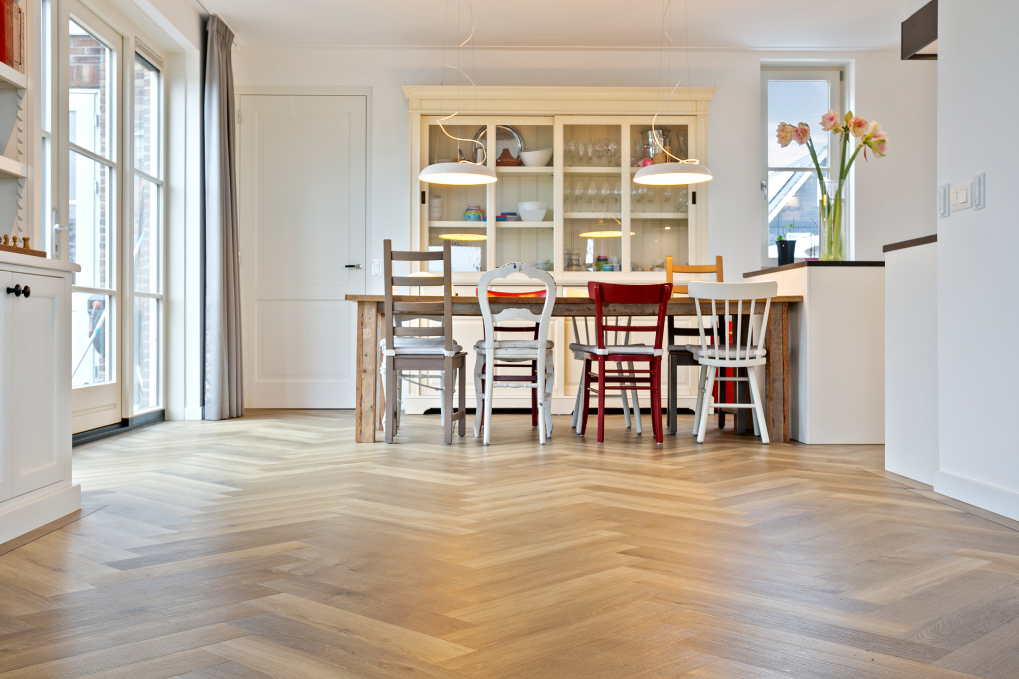 visgraatvloer Parva Plus Warm Sycamore