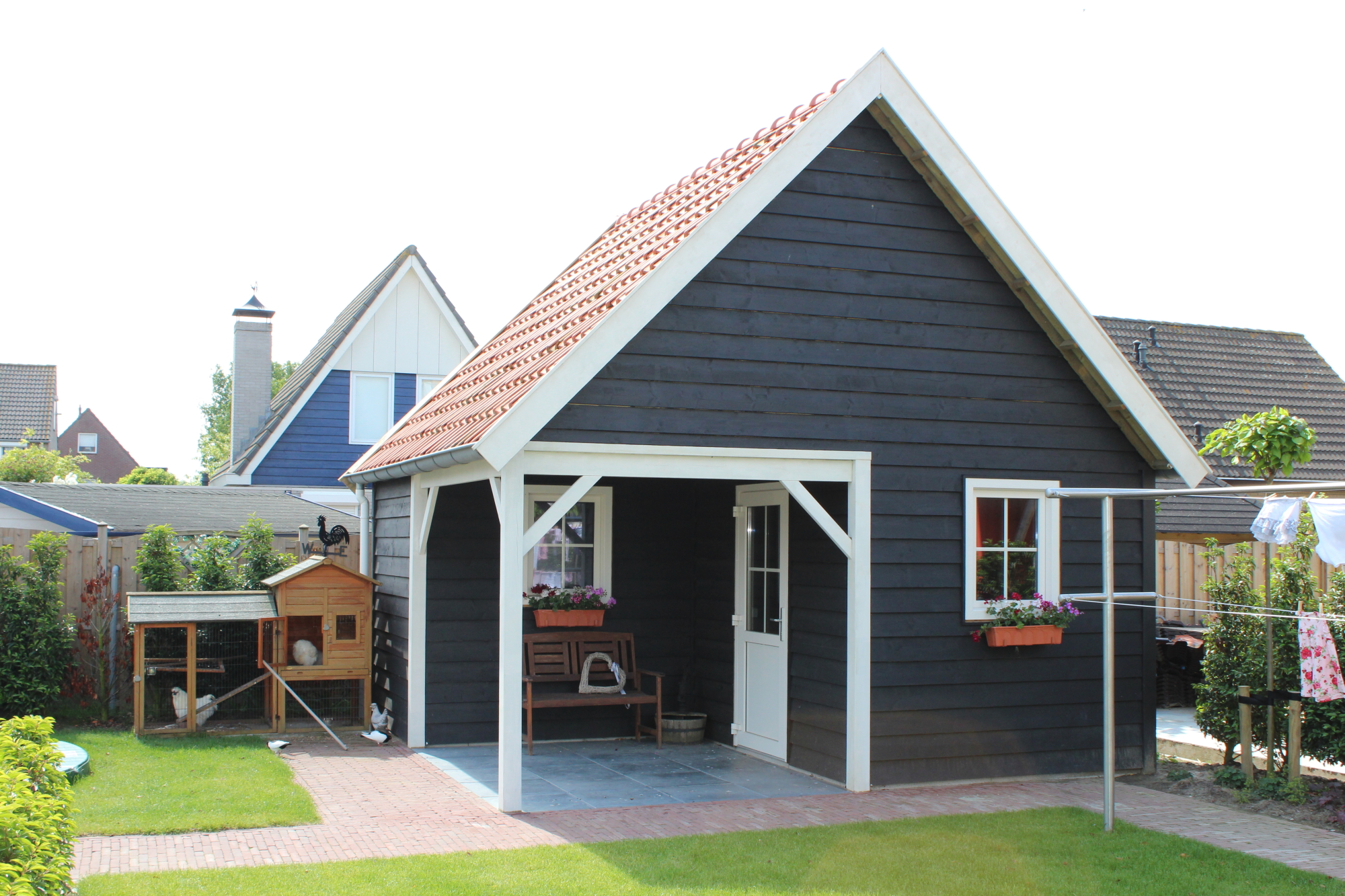 Houtbouw tuinhuis landelijk